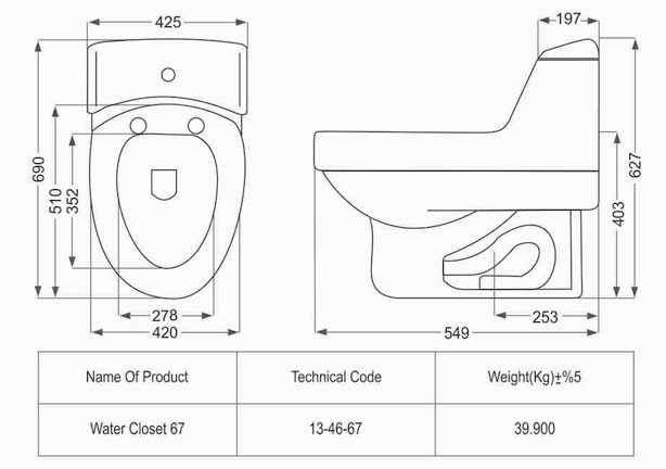 elega nf - توالت فرنگی مروارید مدل الگانت